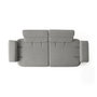 Atelier Del Sofa Bonjo Walnut - Grey, Sofá de 3 plazas